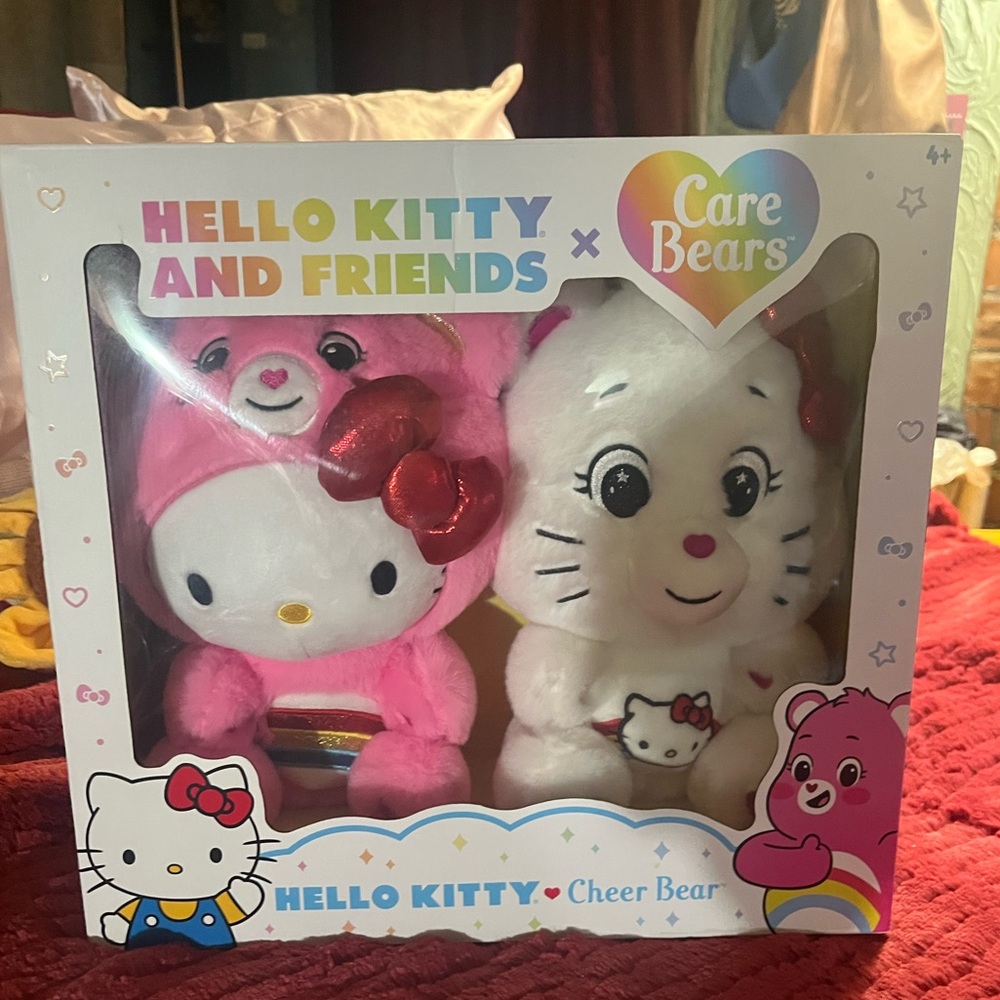 Hello Kitty and friends x Care Bears adorable set